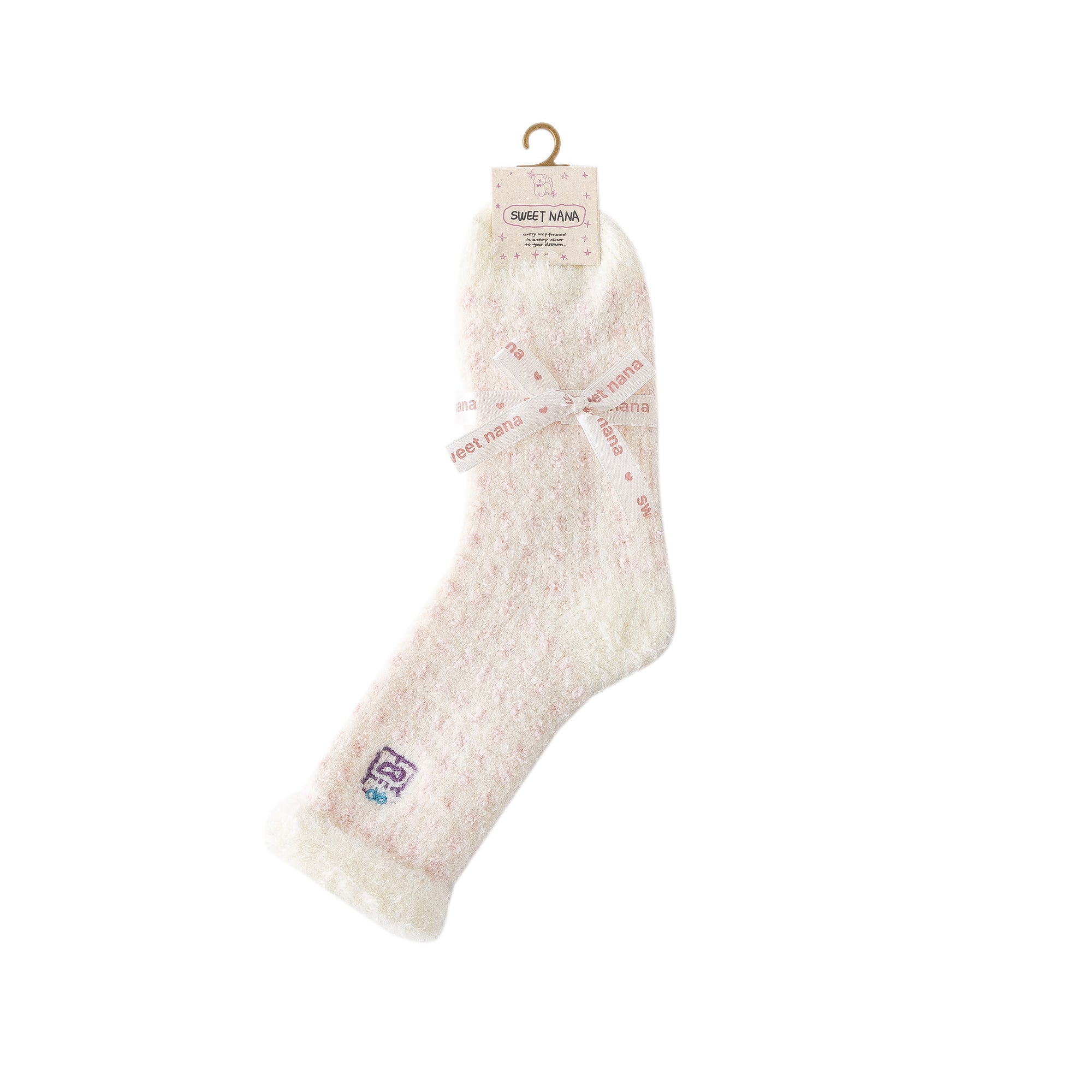 Women Crew Socks Plaid Grid Series Fuzzy Warm Cozy Indoor Socks