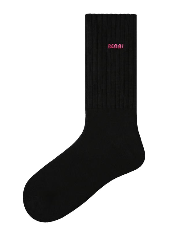 Women Crew Socks Simple Embroidery Casual Cotton Comfortable - SWEET NANA