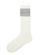 Women Crew Socks Solid Color Ribbed Jacquard Cotton Classic - SWEET NANA