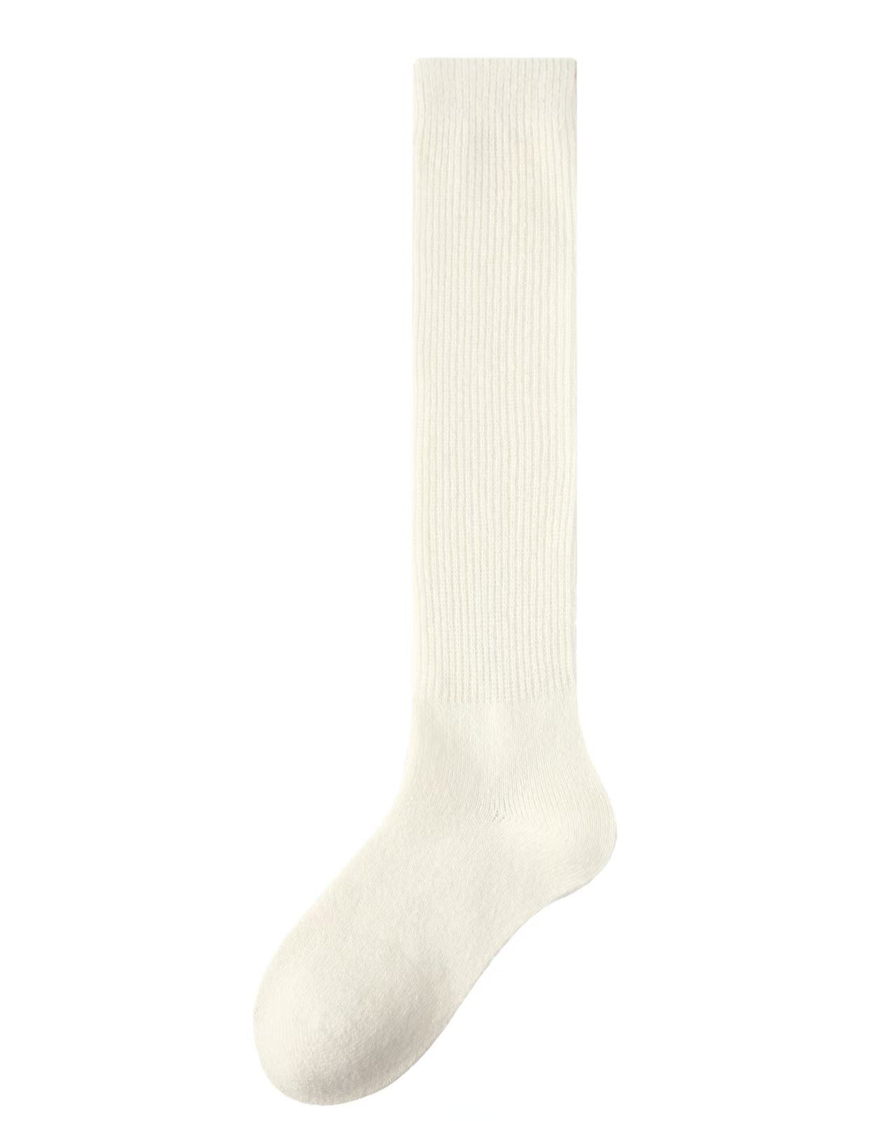 Women's Crew Socks Solid Color Slouch Cotton Casual Cozy Socks