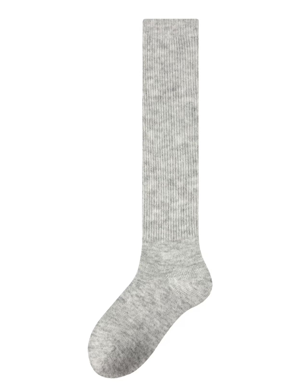 Women's Crew Socks Solid Color Slouch Cotton Casual Cozy Socks