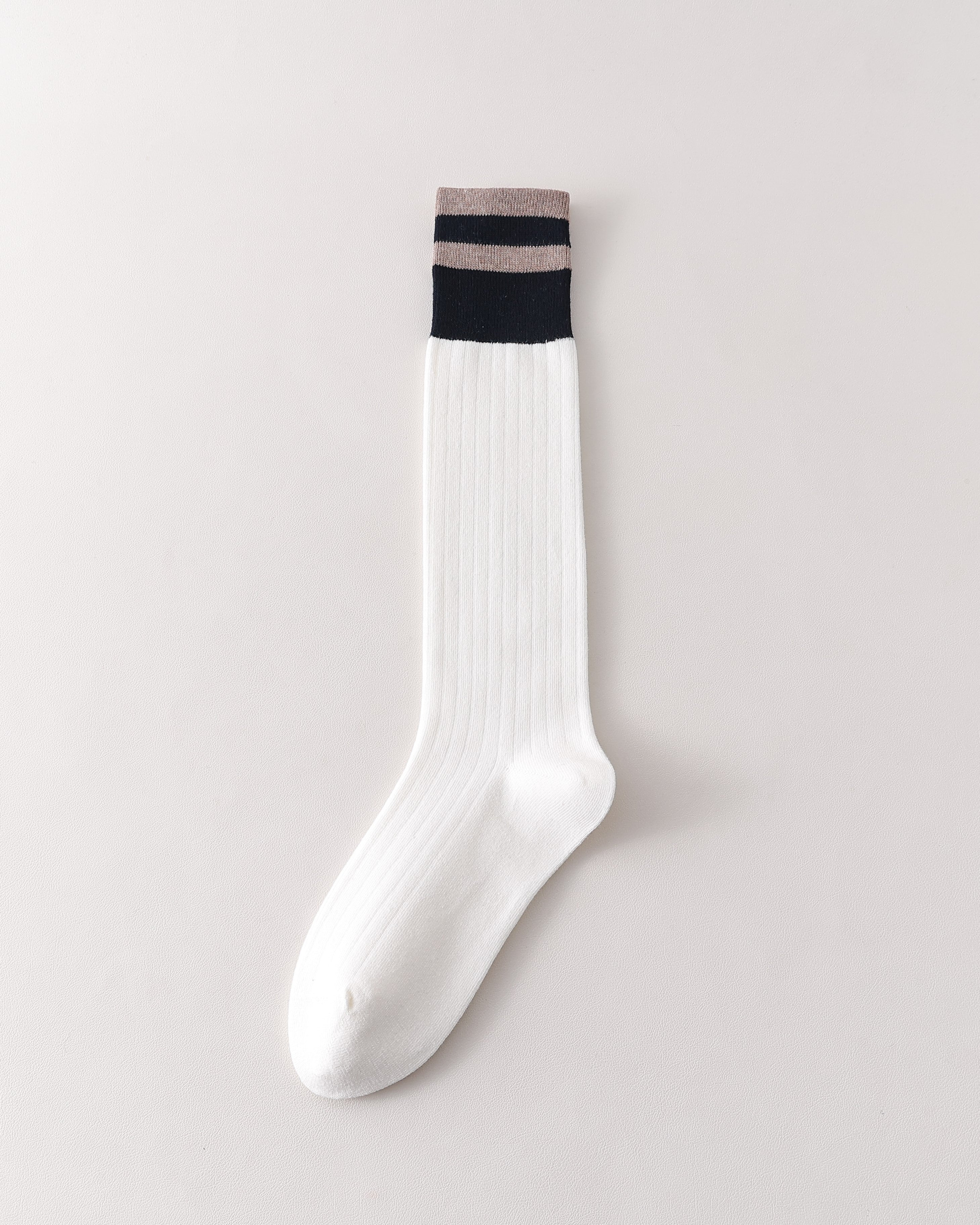 Women's Knee High Socks Color Block Ribbed Slim Fit Fashion Versatile Socks