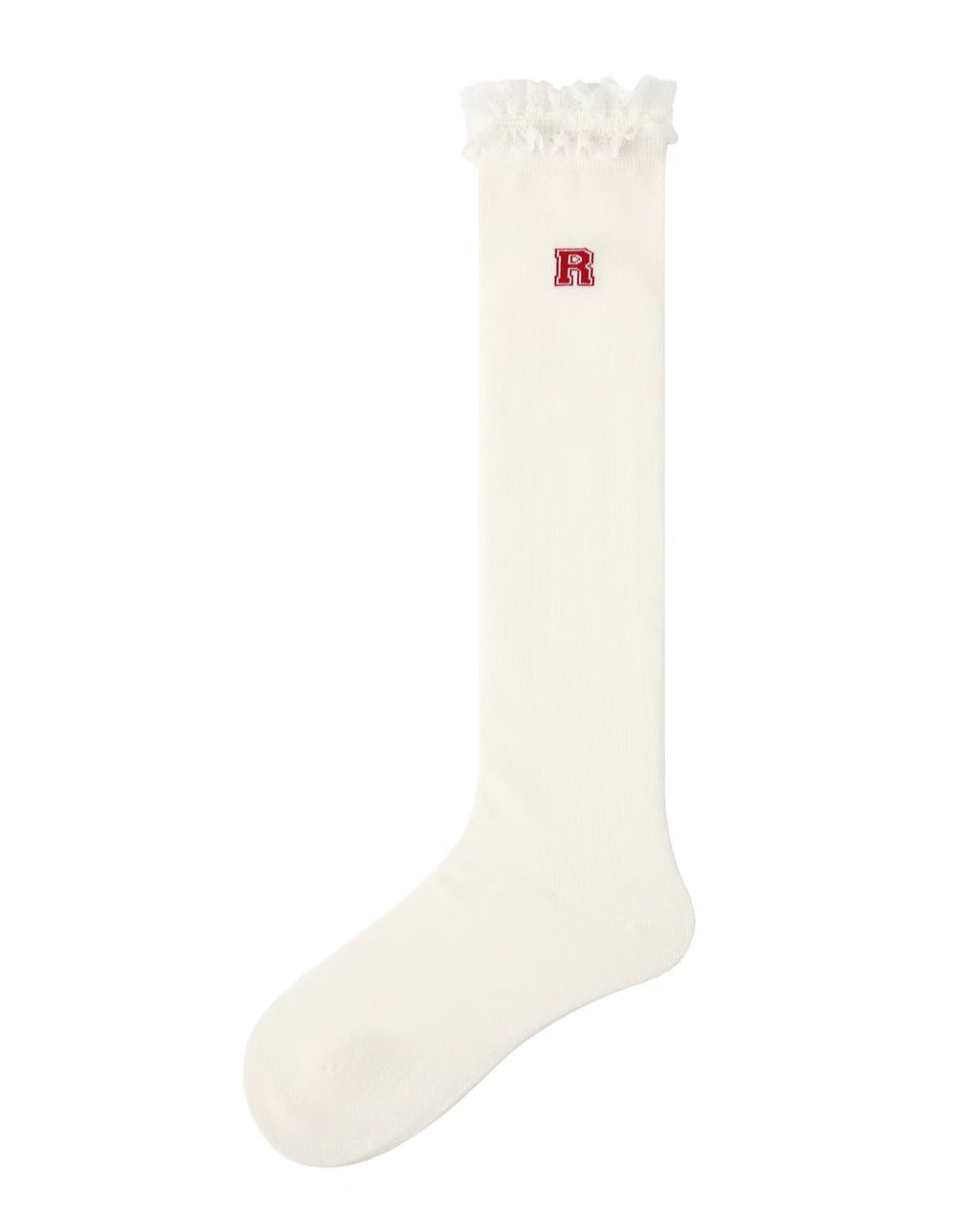 Women Knee High Socks Lace Ruffle Slouch Cotton Casual - SWEET NANA