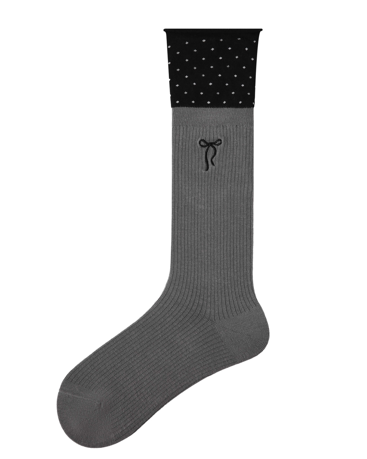 Women's Polka Dot Cuff Crew Socks Soft Comfortable Breathable