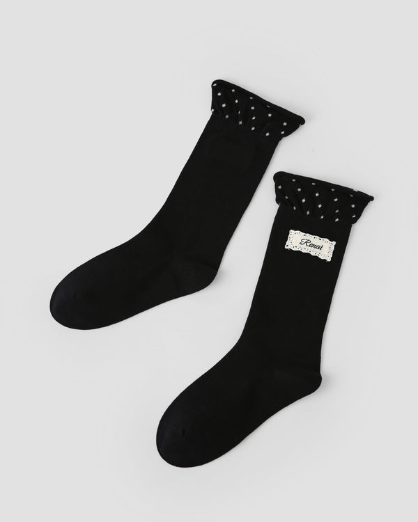 Women Star Pattern Crew Socks Soft Comfortable Breathable - SWEET NANA