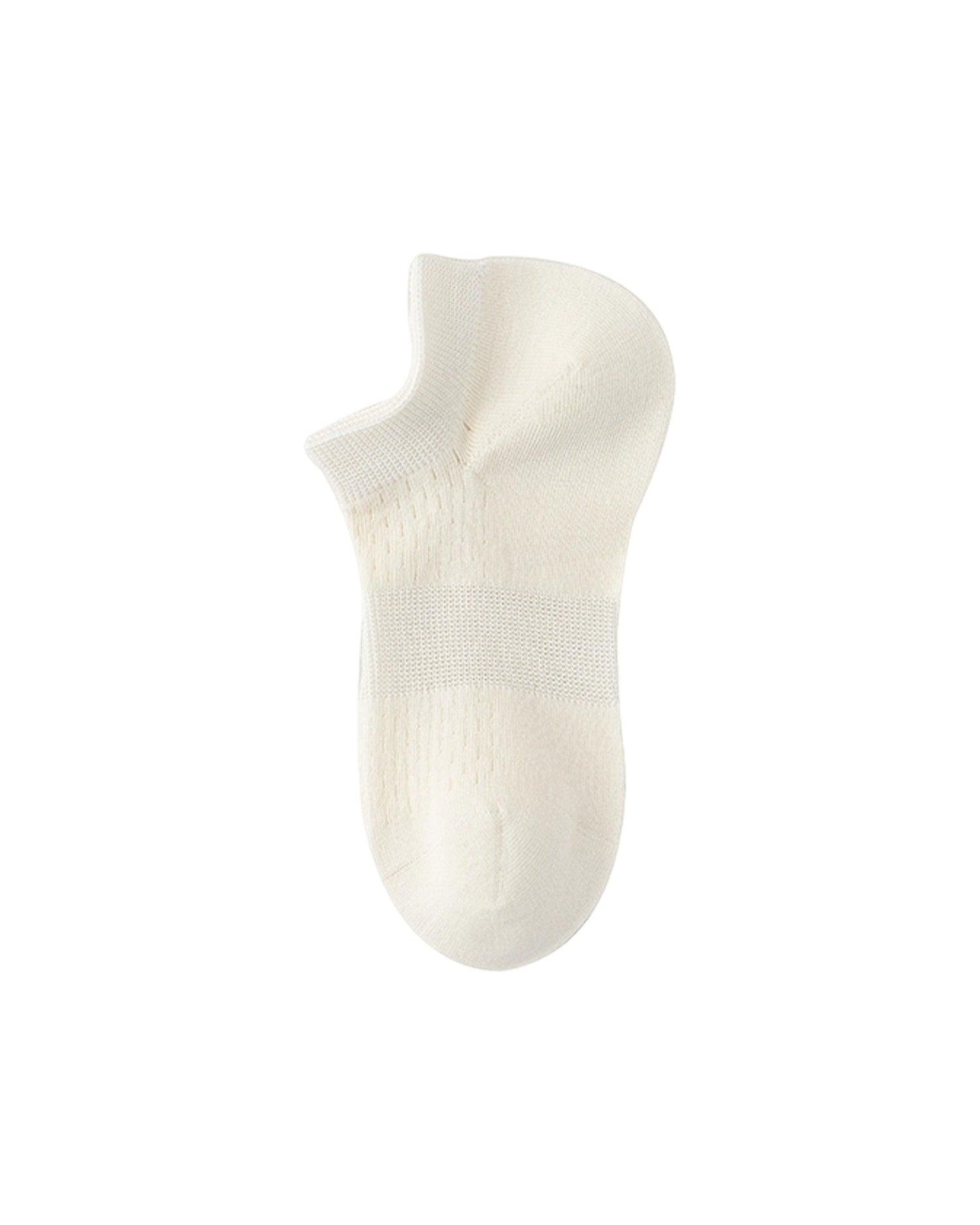 Womens Ankle Socks Reinforced Heel Half Mesh Breathable Combed Cotton