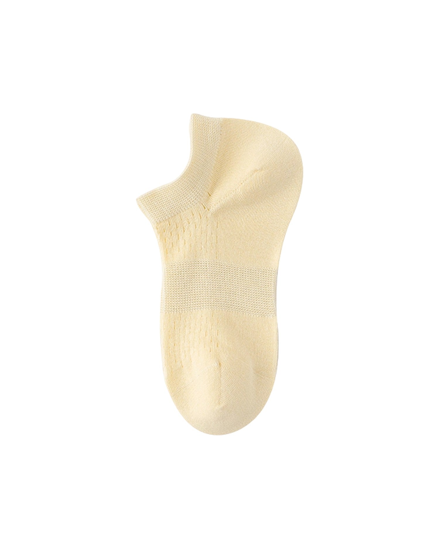 Womens Ankle Socks Reinforced Heel Half Mesh Breathable Combed Cotton