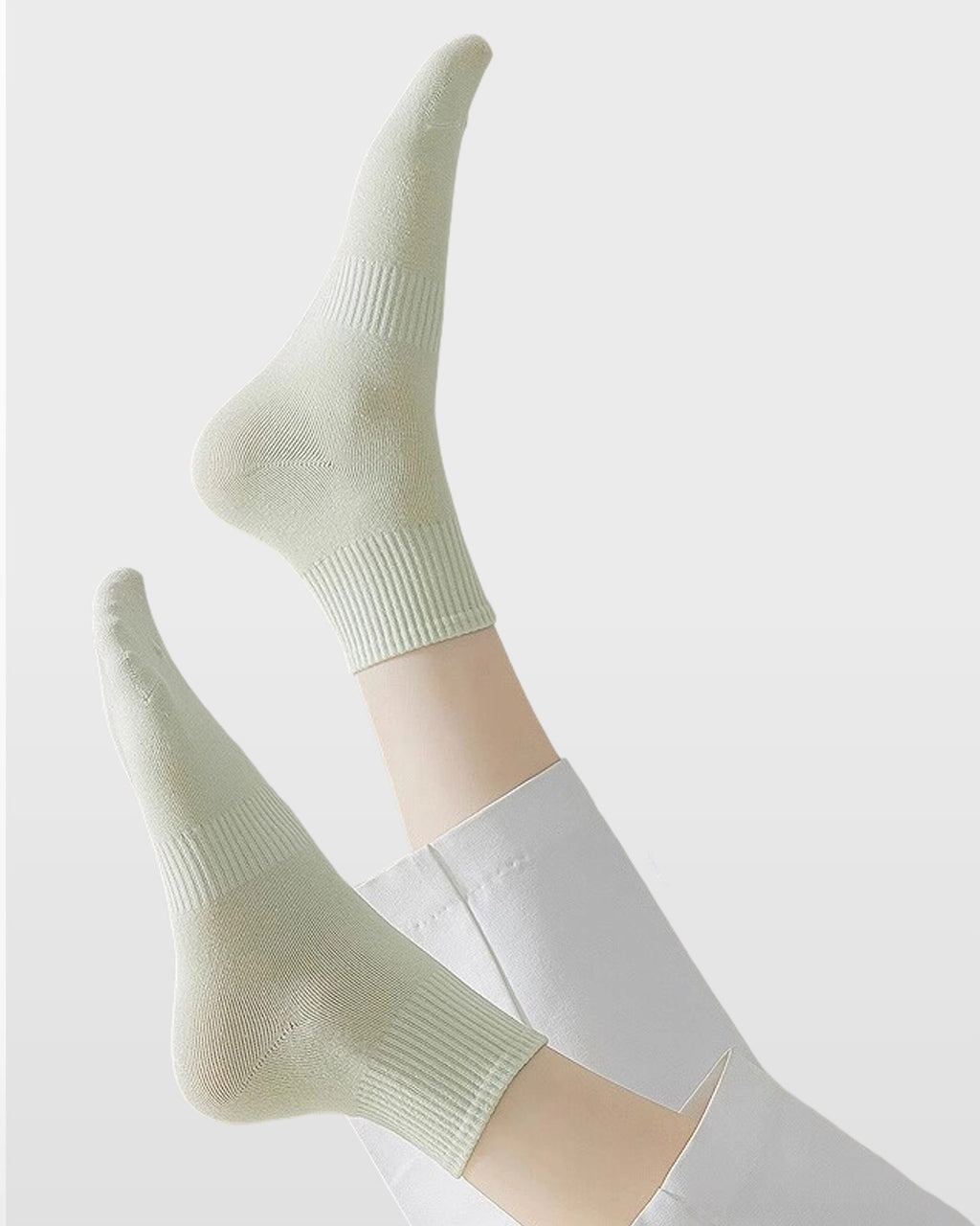 Womens Ankle Socks Solid Color Basic Everyday Combed Cotton - SWEET NANA