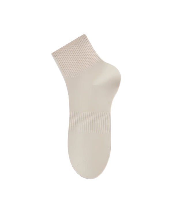 Womens Ankle Socks Solid Color Basic Everyday Combed Cotton - SWEET NANA