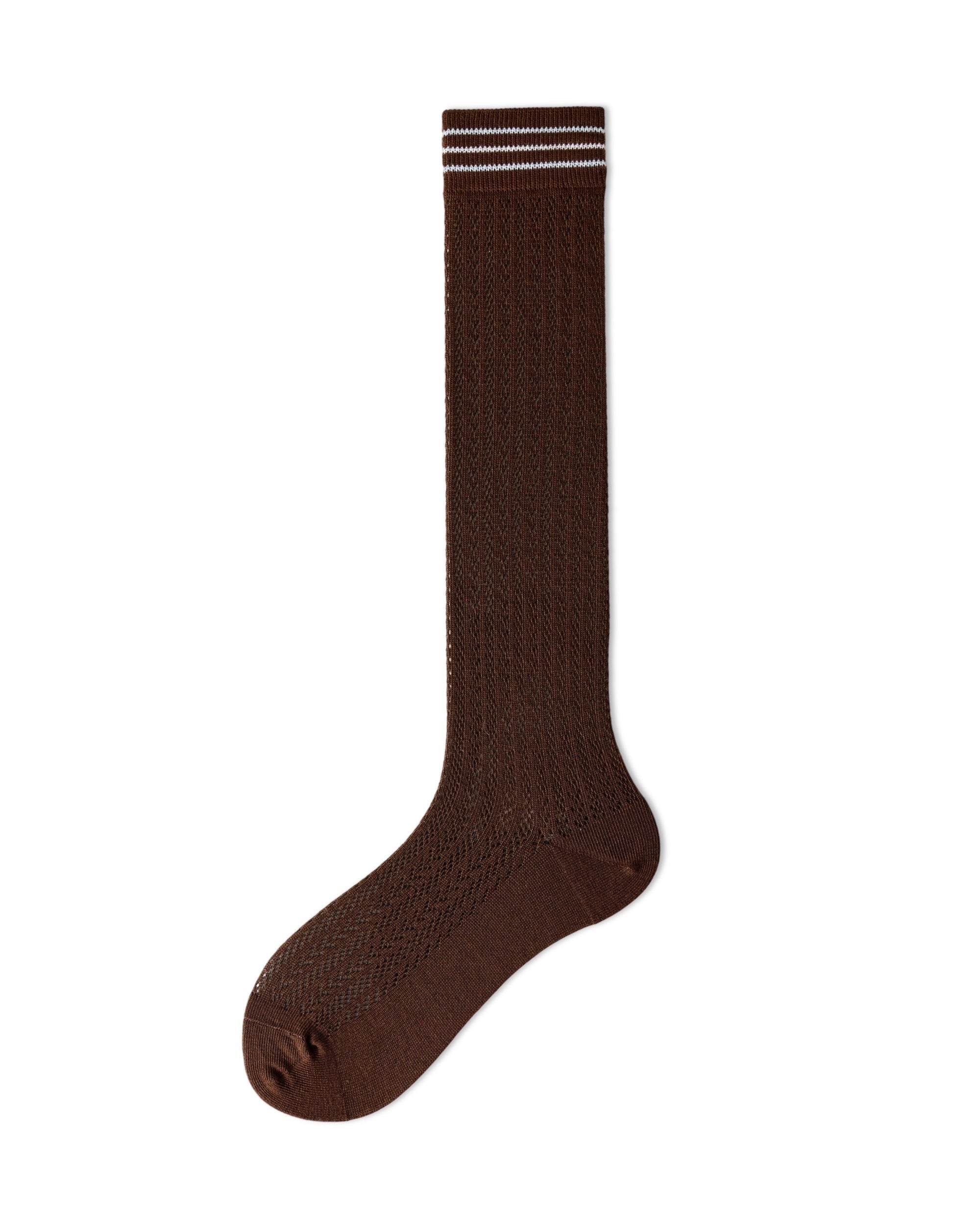 Womens Calf Socks Cotton Mesh Ribbed Slouchy Breathable Black White Gray
