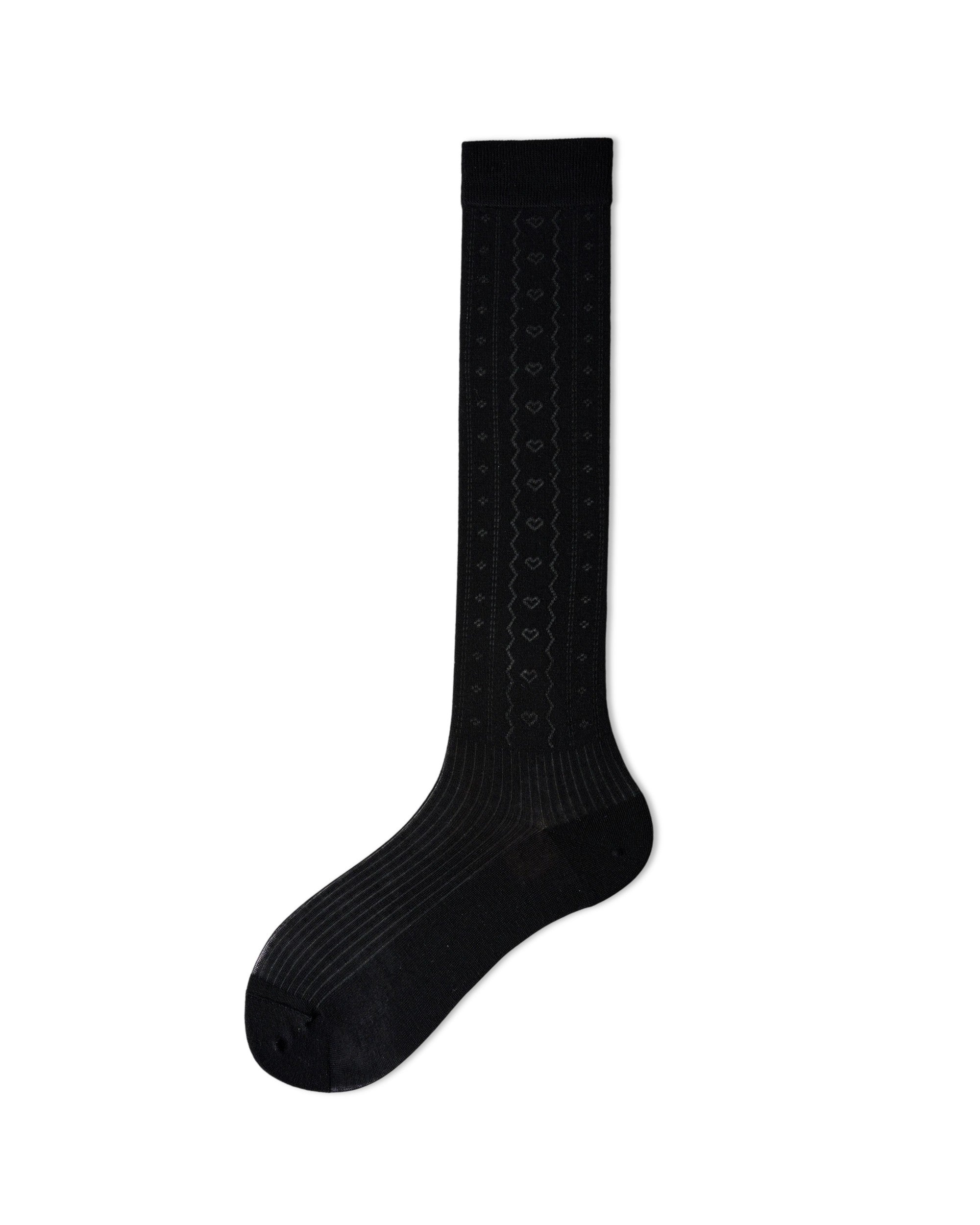 Womens Knee High Socks Lyocell Mulberry Silk Mesh Breathable Slim Black White Gray