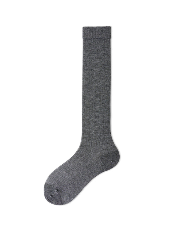 Womens Knee High Socks Lyocell Mulberry Silk Mesh Breathable Slim Black White Gray