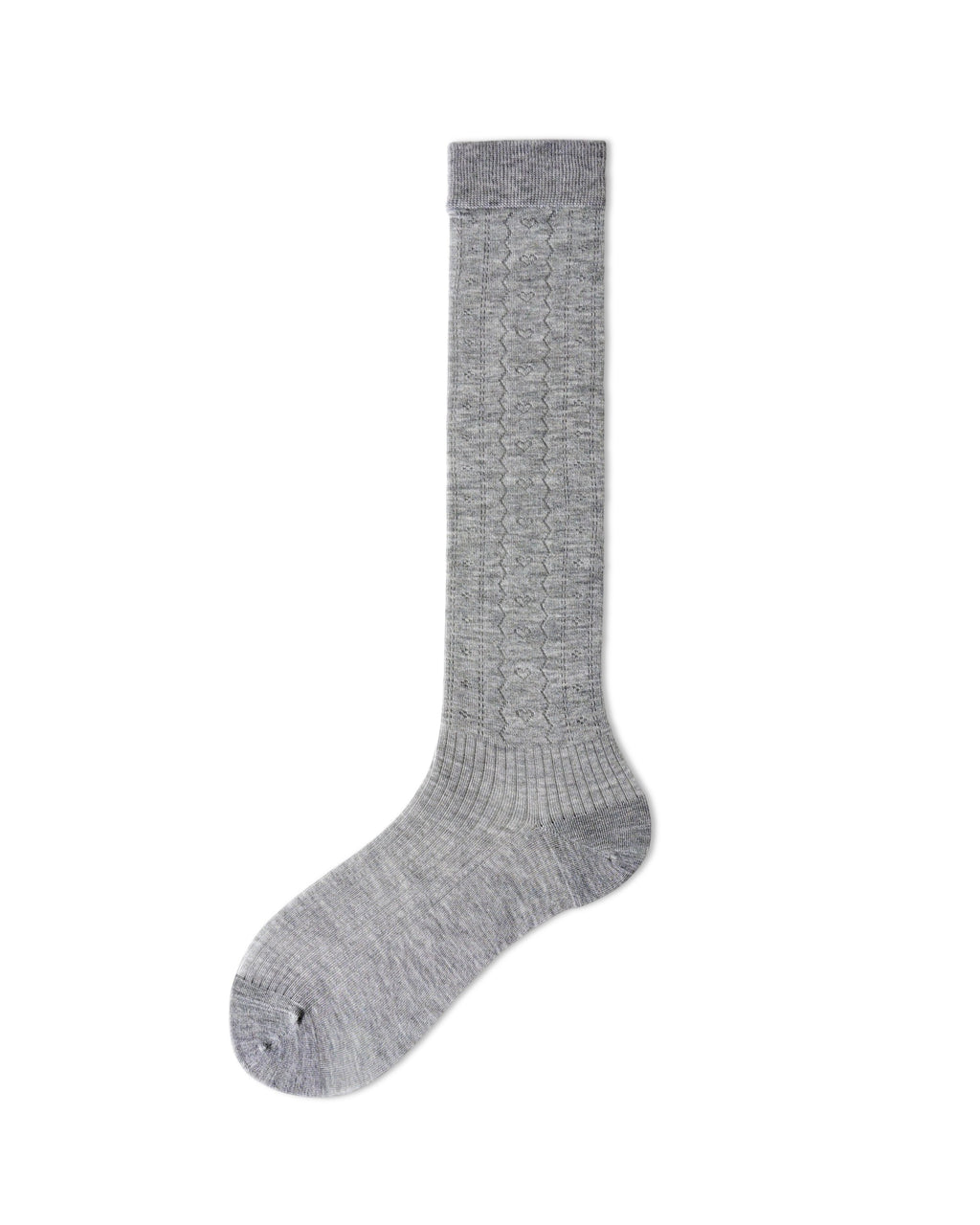 Womens Knee High Socks Lyocell Mulberry Silk Mesh Breathable Slim Black White Gray