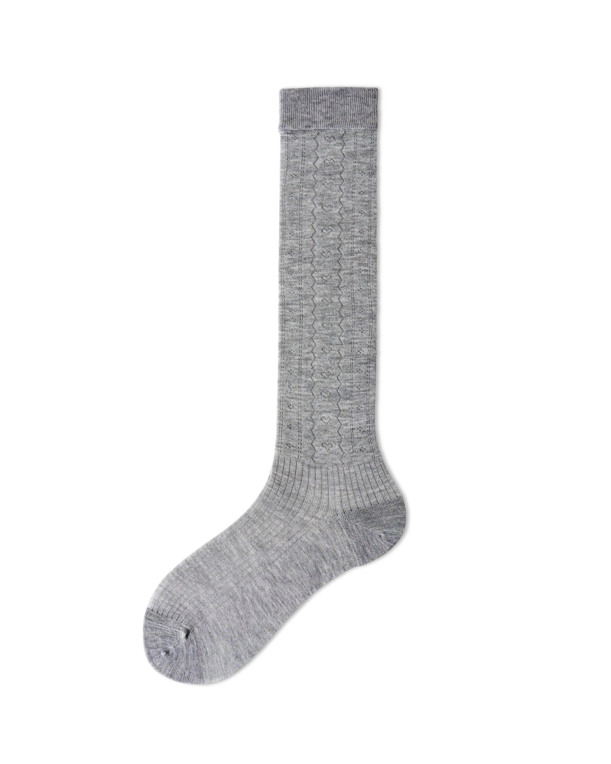Womens Knee High Socks Lyocell Mulberry Silk Mesh Breathable Slim Black White Gray