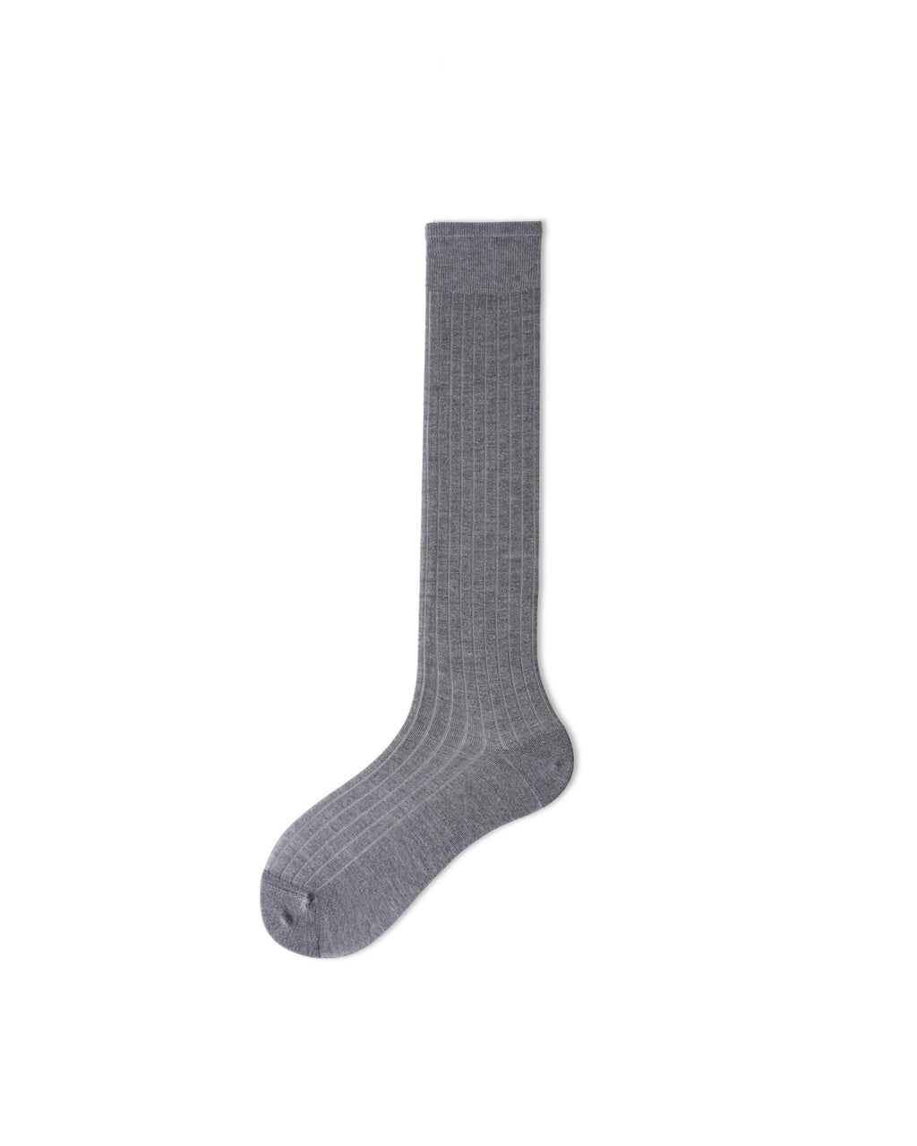 Womens Knee High Socks Lyocell Mulberry Silk Ribbed Stripe Sheer Breathable