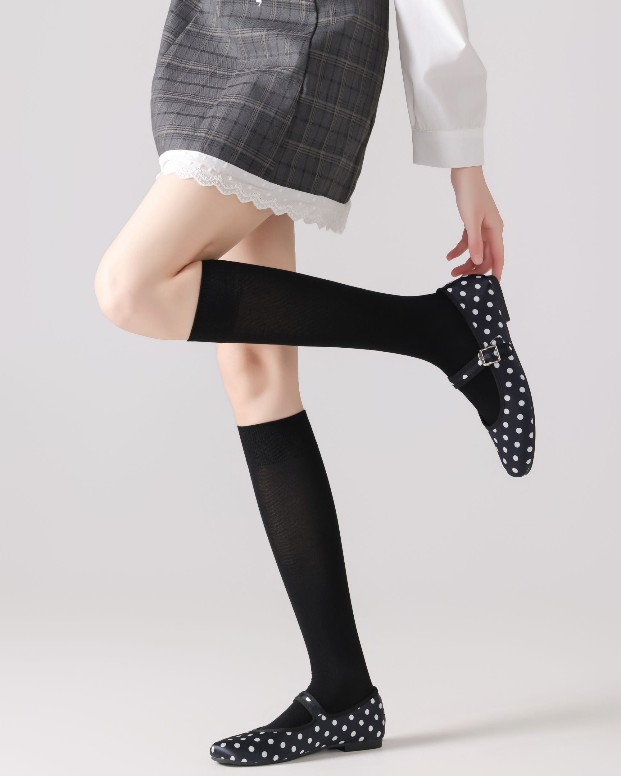 Womens Calf Socks Mulberry Silk Blend Cooling Comfortable Fashion Styling - SWEET NANA