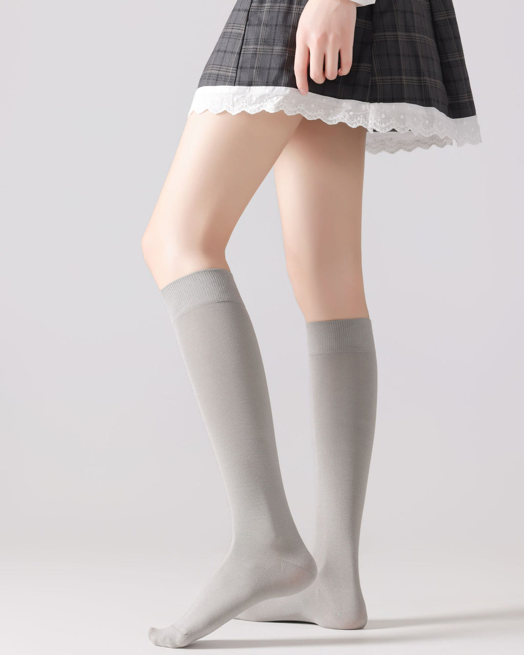 Womens Calf Socks Mulberry Silk Blend Cooling Comfortable Fashion Styling - SWEET NANA