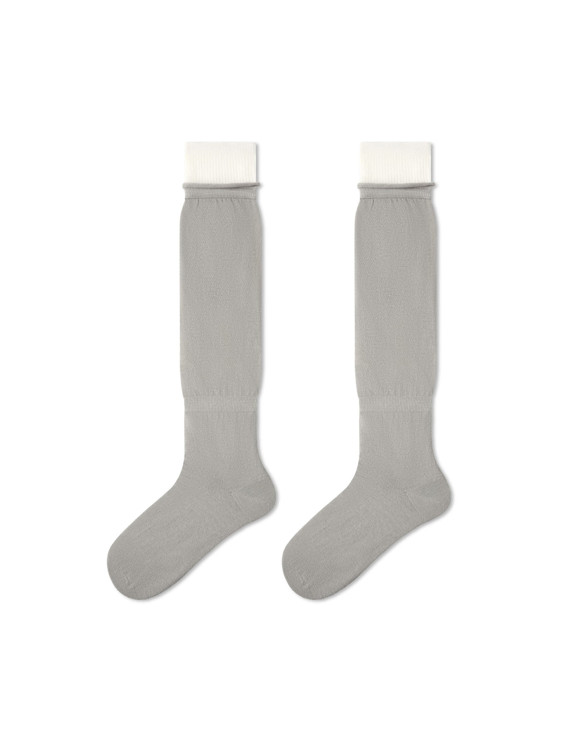 Womens Calf Socks Solid Color Basic Ribbed Everyday Combed Cotton