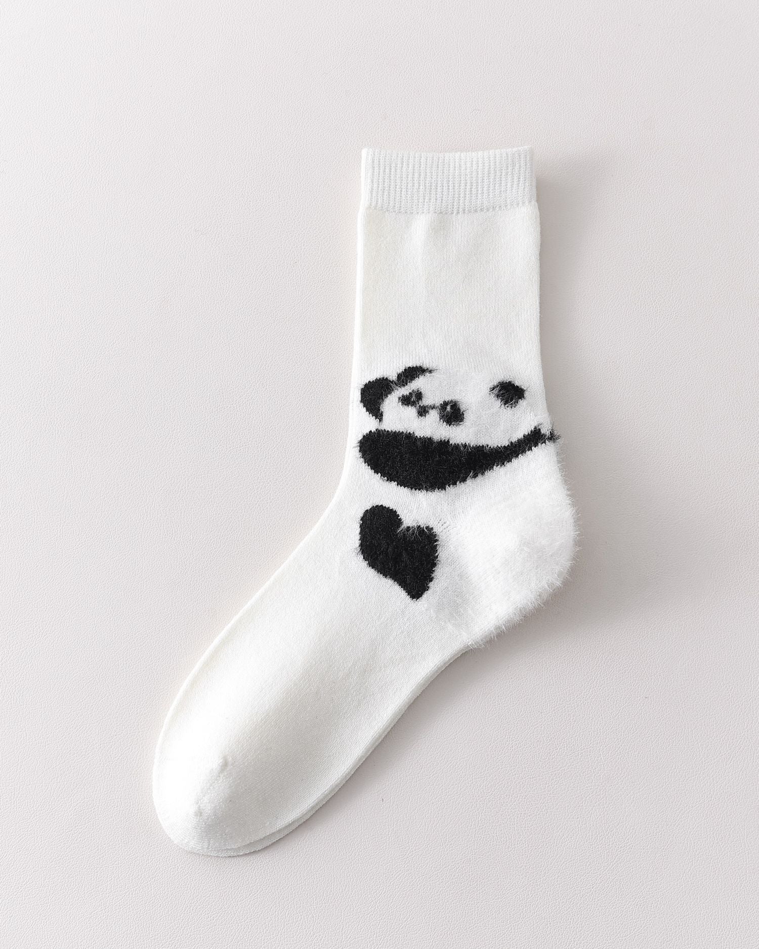 レディース カートゥーン ハグ クルーソックス メリノウール あったか かわいい ニット