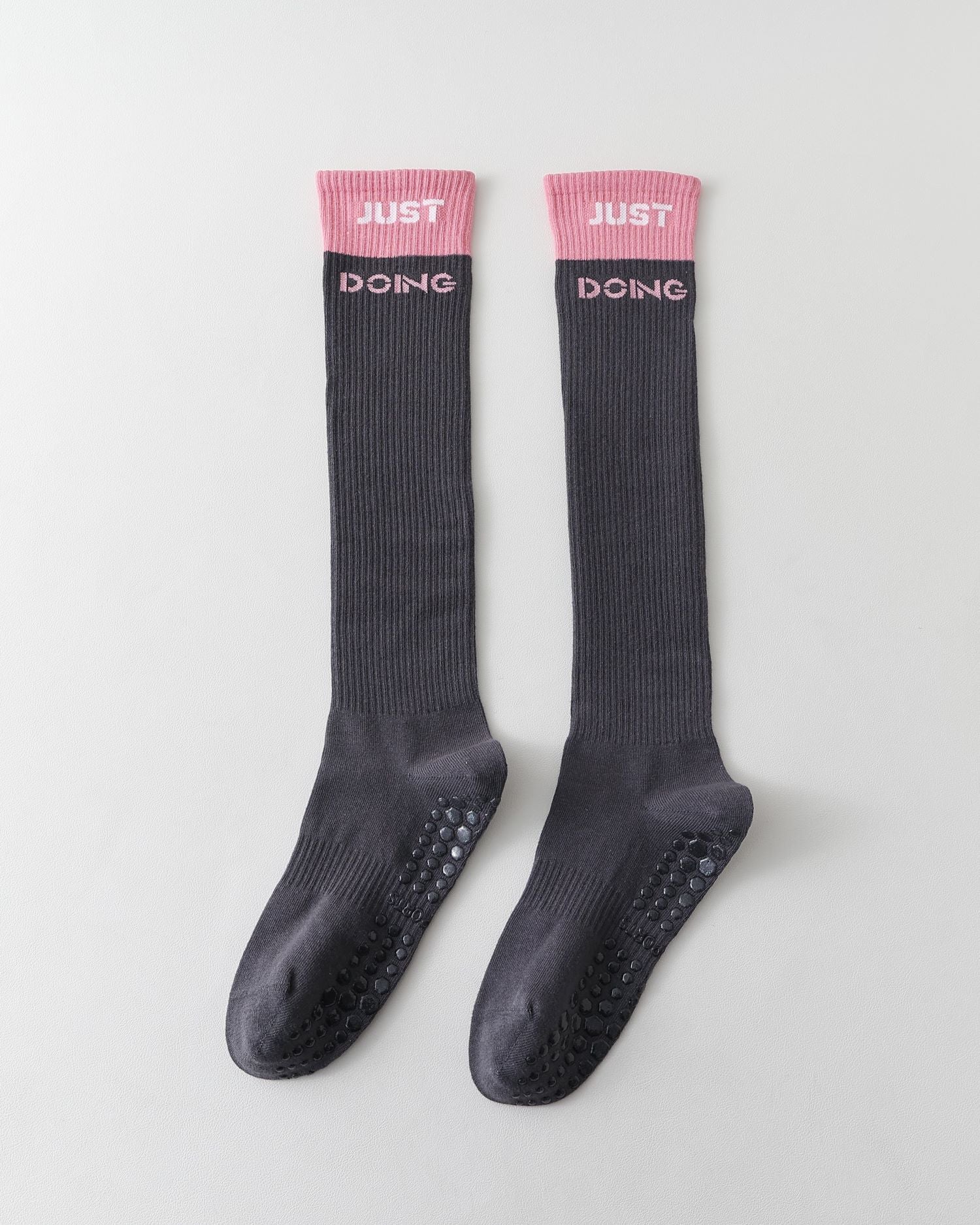 Womens Compression Knee High Yoga Socks Combed Cotton Non Slip