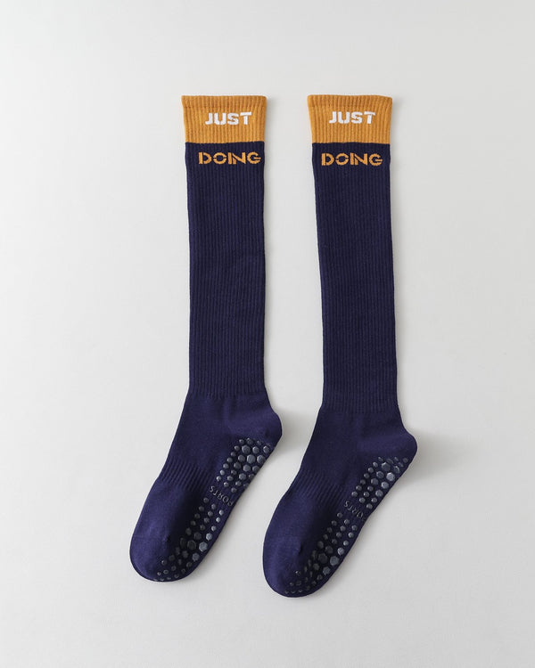 Womens Compression Knee High Yoga Socks Combed Cotton Non Slip - SWEET NANA