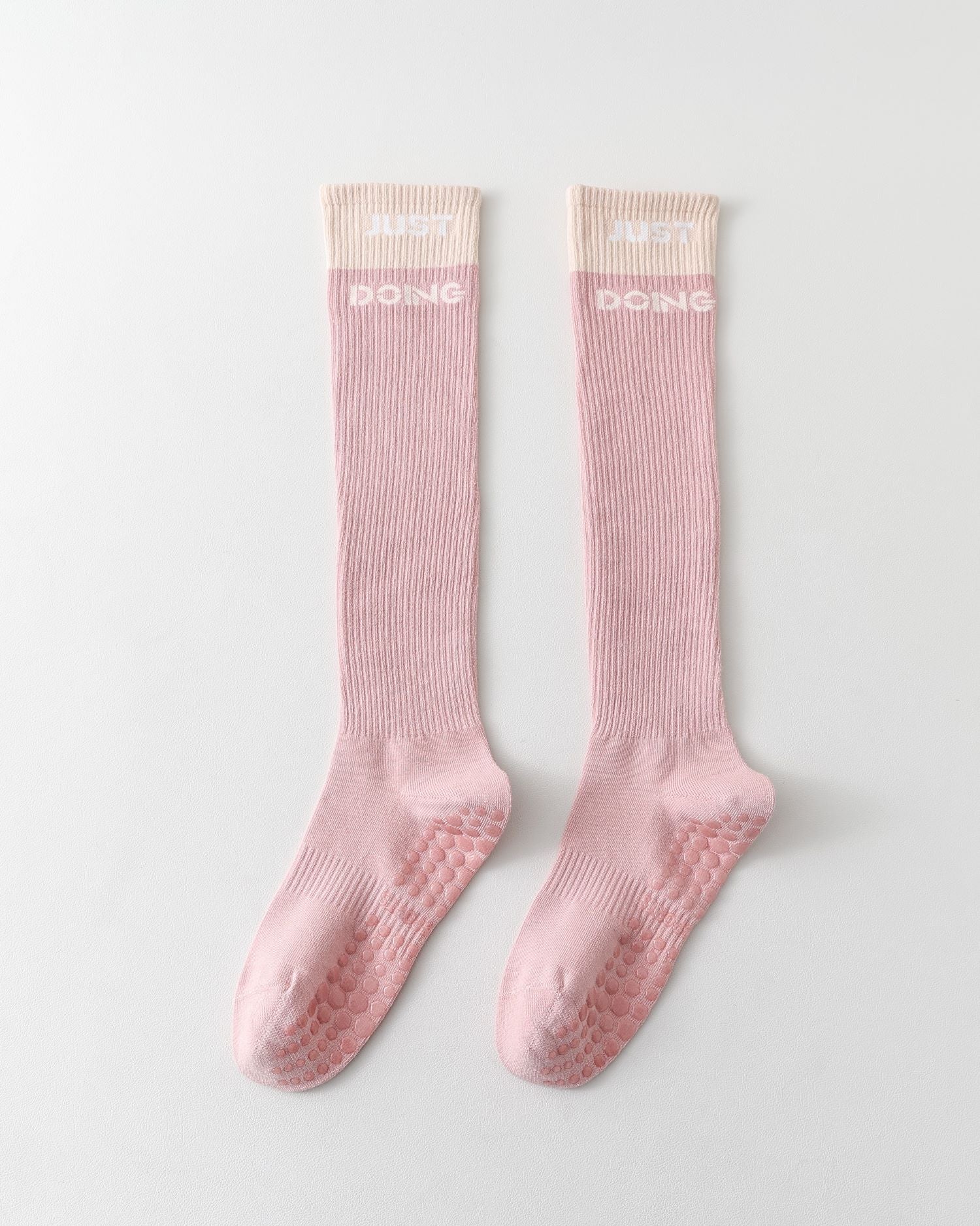 Womens Compression Knee High Yoga Socks Combed Cotton Non Slip