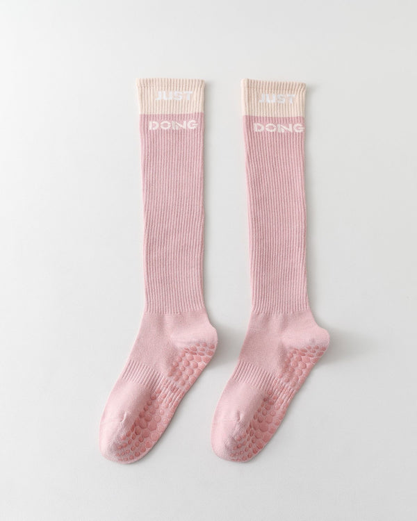 Womens Compression Knee High Yoga Socks Combed Cotton Non Slip - SWEET NANA