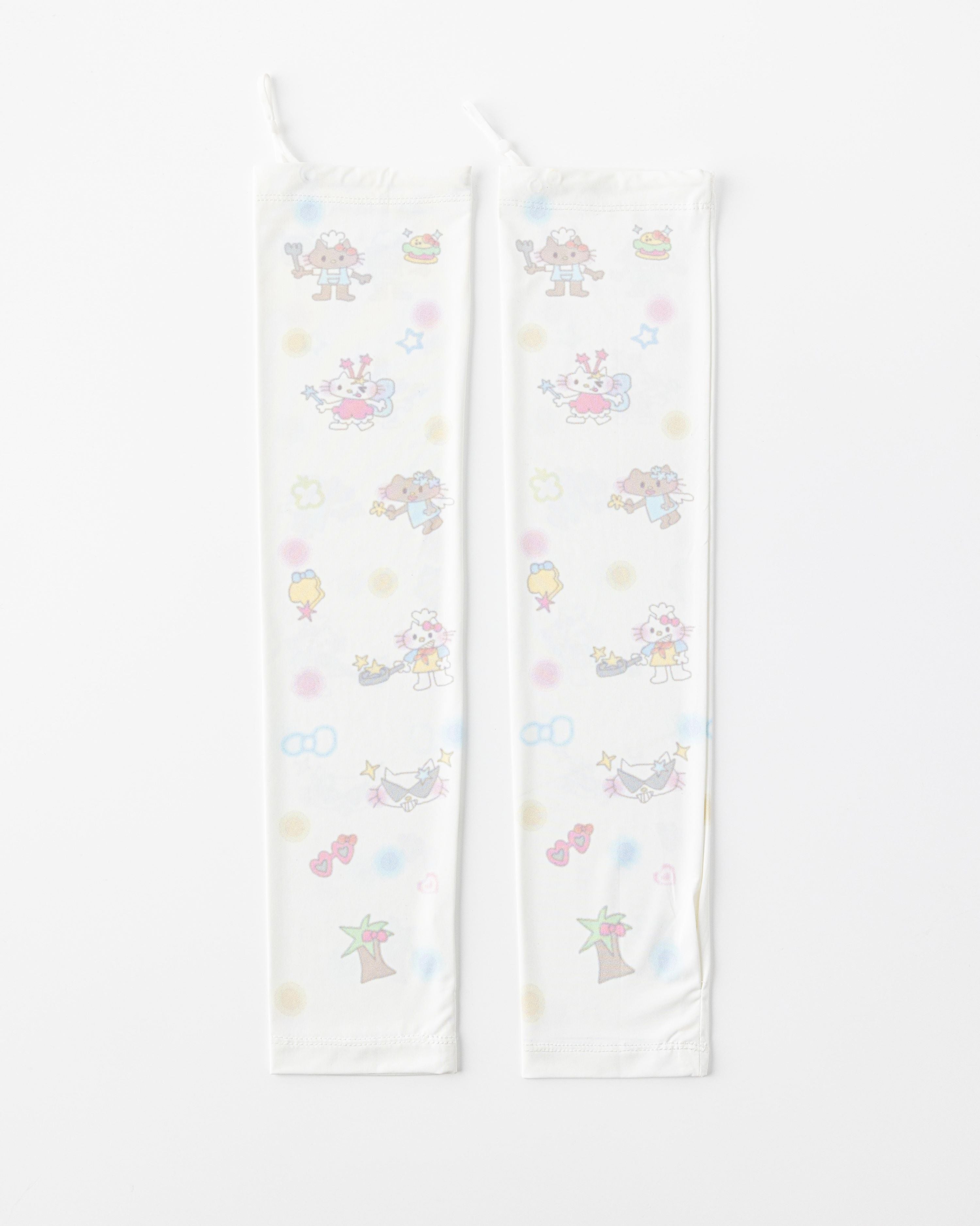 Womens Cooling Arm Sleeves Cartoon Cat Fantasy Print Cooling Sun Protection Breathable - SWEET NANA