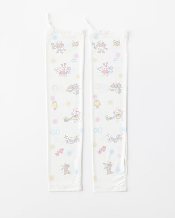 Womens Cooling Arm Sleeves Cartoon Cat Fantasy Print Cooling Sun Protection Breathable - SWEET NANA