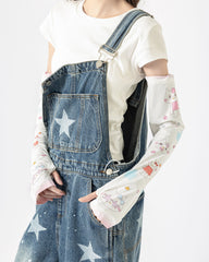 Womens Cooling Arm Sleeves Cute Cat Expression Print Cooling Sun Protection Breathable