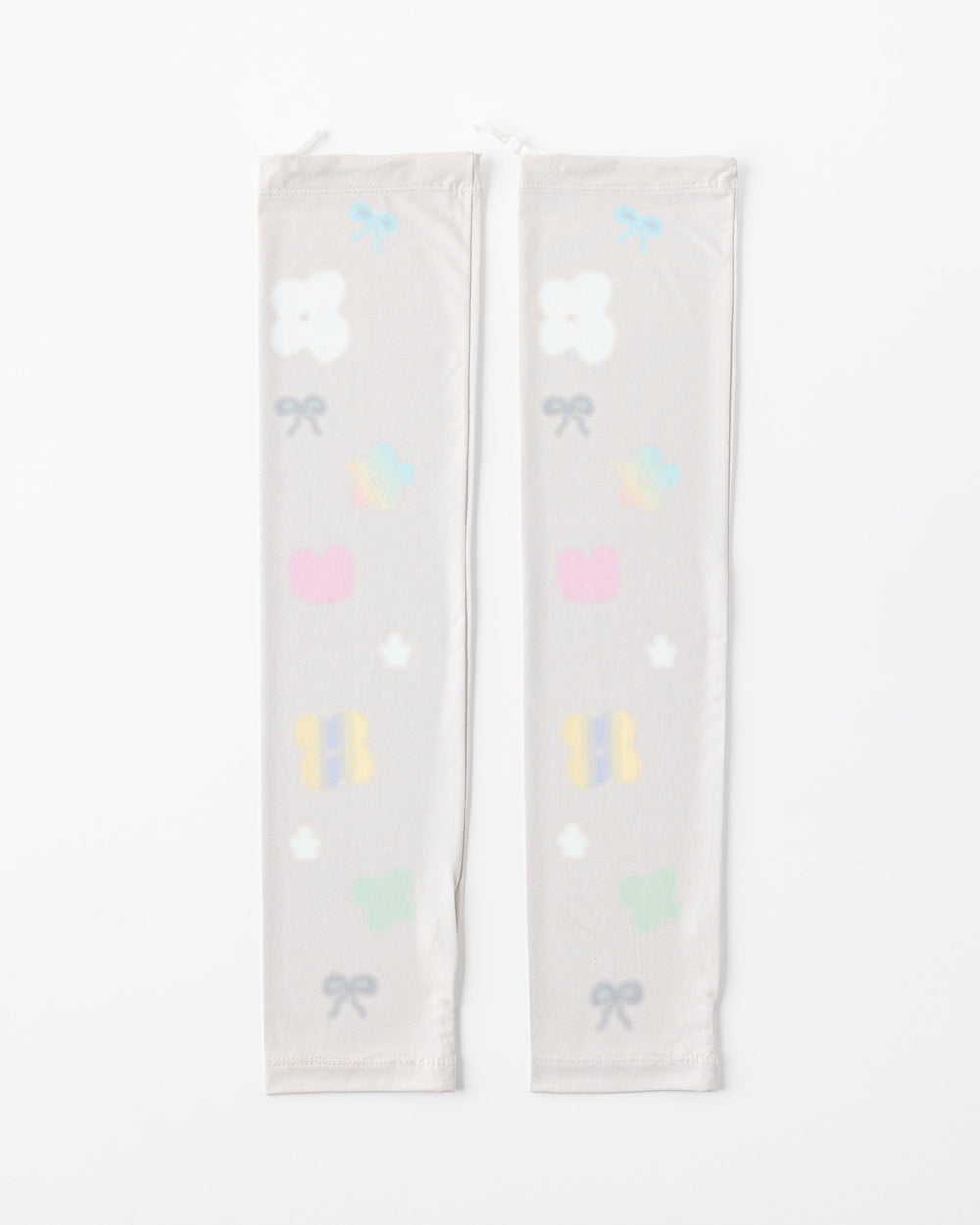 Womens Cooling Arm Sleeves Rainbow Bow Flower Cooling Sun Protection Comfortable - SWEET NANA
