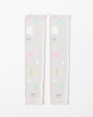 Womens Cooling Arm Sleeves Rainbow Bow Flower Cooling Sun Protection Comfortable - SWEET NANA