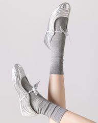 Womens Crew Socks Bamboo Fiber Seamless Breathable Versatile Black White Gray