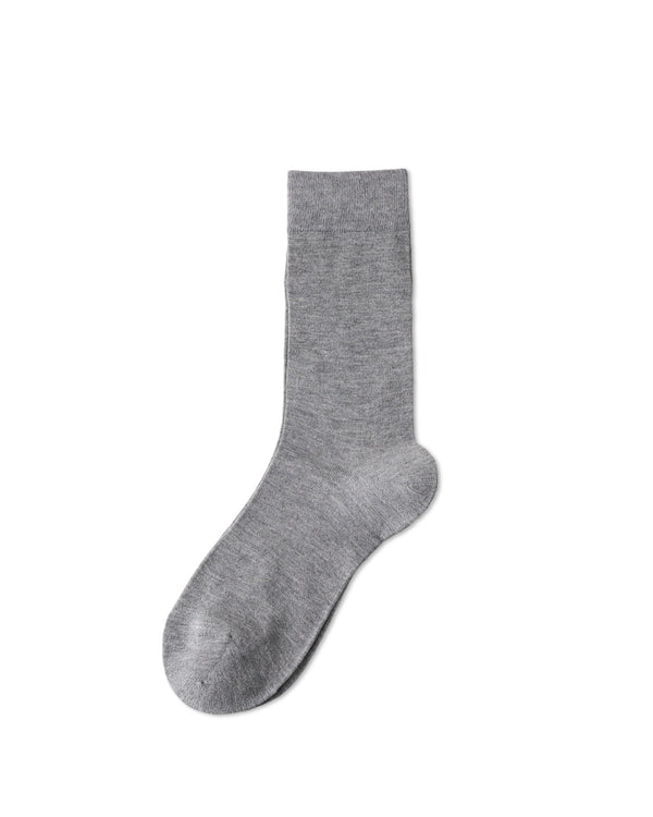 Womens Crew Socks Bamboo Fiber Seamless Breathable Versatile Black White Gray