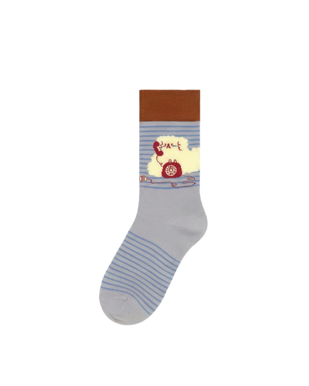 Womens Crew Socks Cartoon Dot Yarn Cute Pattern Playful Socks - SWEET NANA