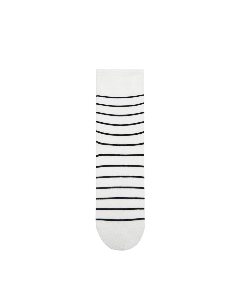 Womens Crew Socks Classic Stripe Ribbed Simple Casual Socks - SWEET NANA
