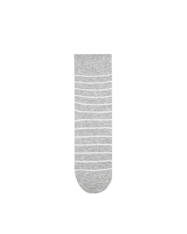 Womens Crew Socks Classic Stripe Ribbed Simple Casual Socks - SWEET NANA
