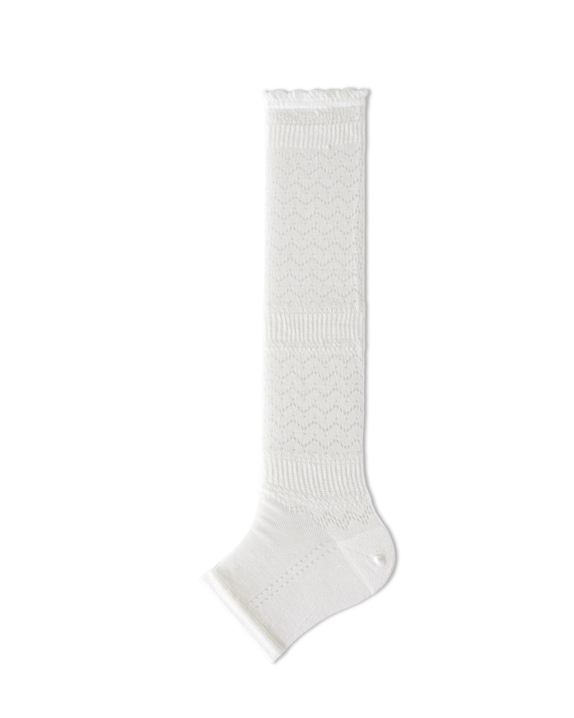 Womens Crew Socks Lyocell Mulberry Silk Large Mesh Lace Breathable Slouchy