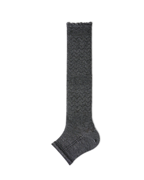 Womens Crew Socks Lyocell Mulberry Silk Large Mesh Lace Breathable Slouchy