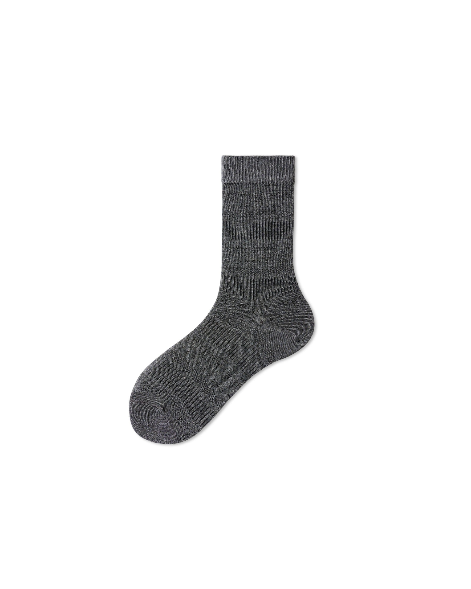 Womens Crew Socks Lyocell Mulberry Silk Mesh Breathable Slouchy Versatile