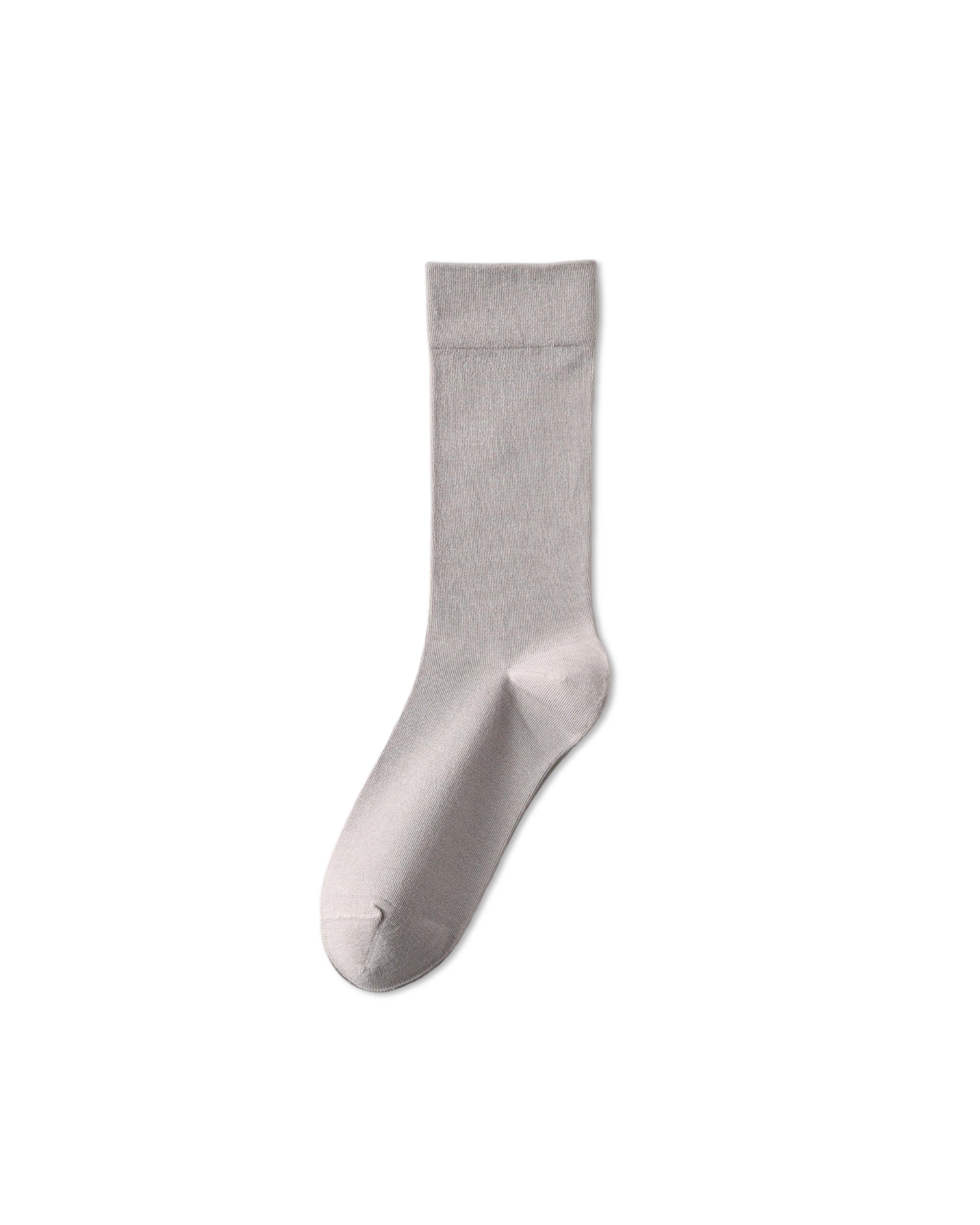 Womens Crew Socks Lyocell Mulberry Silk Seamless Breathable Morandi Slouchy