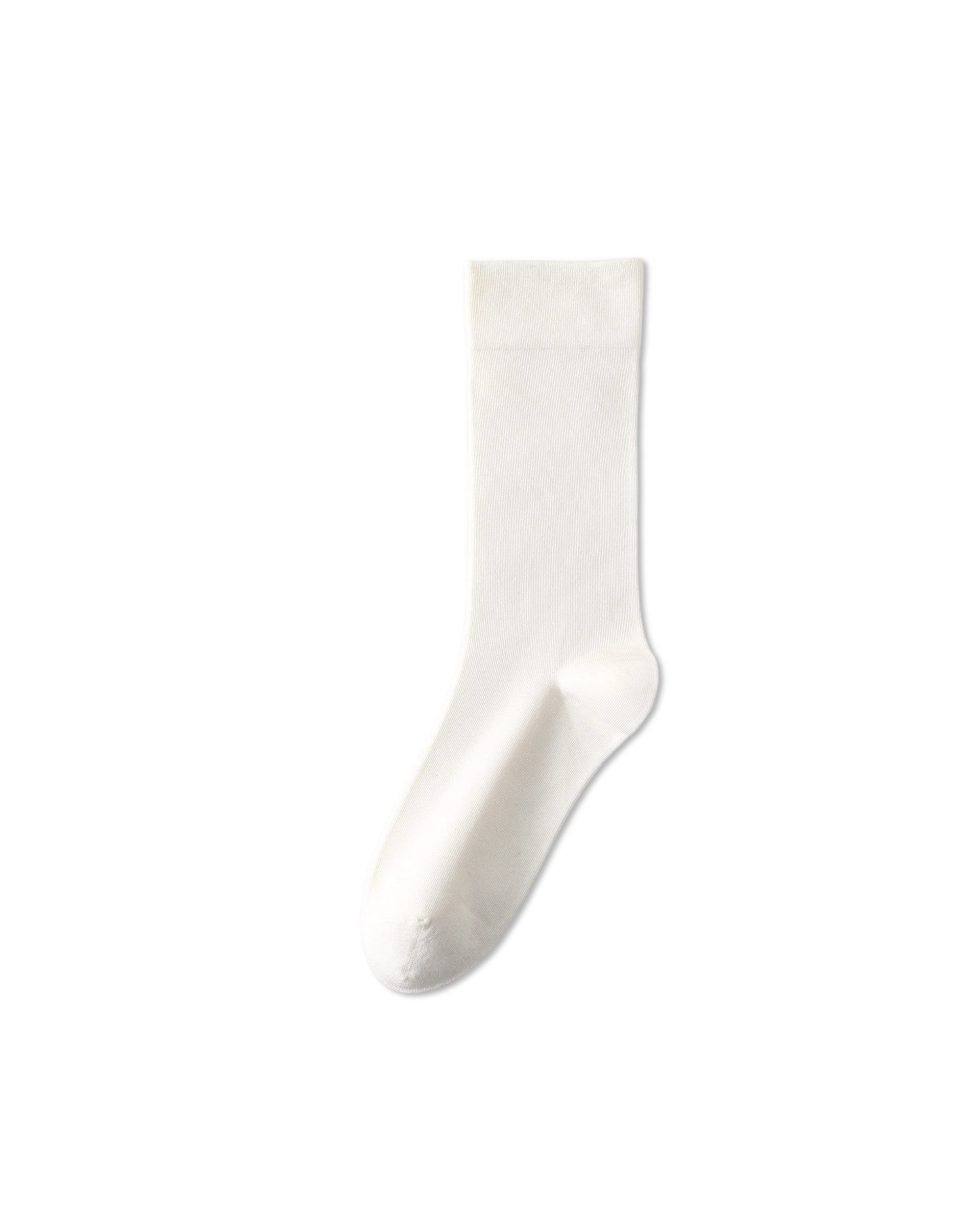 Womens Crew Socks Lyocell Mulberry Silk Seamless Breathable Slouchy Morandi