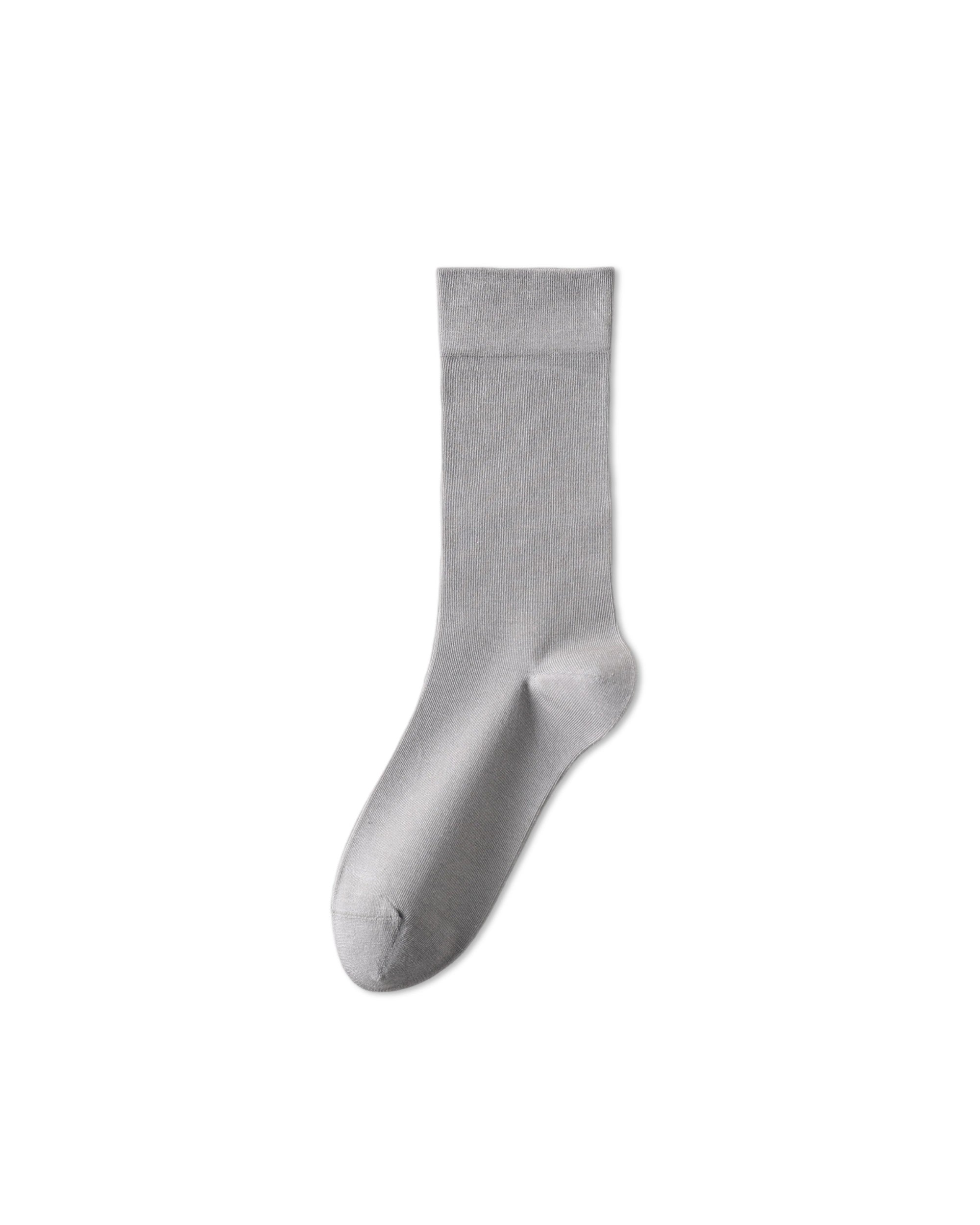 Womens Crew Socks Lyocell Mulberry Silk Seamless Breathable Slouchy Morandi