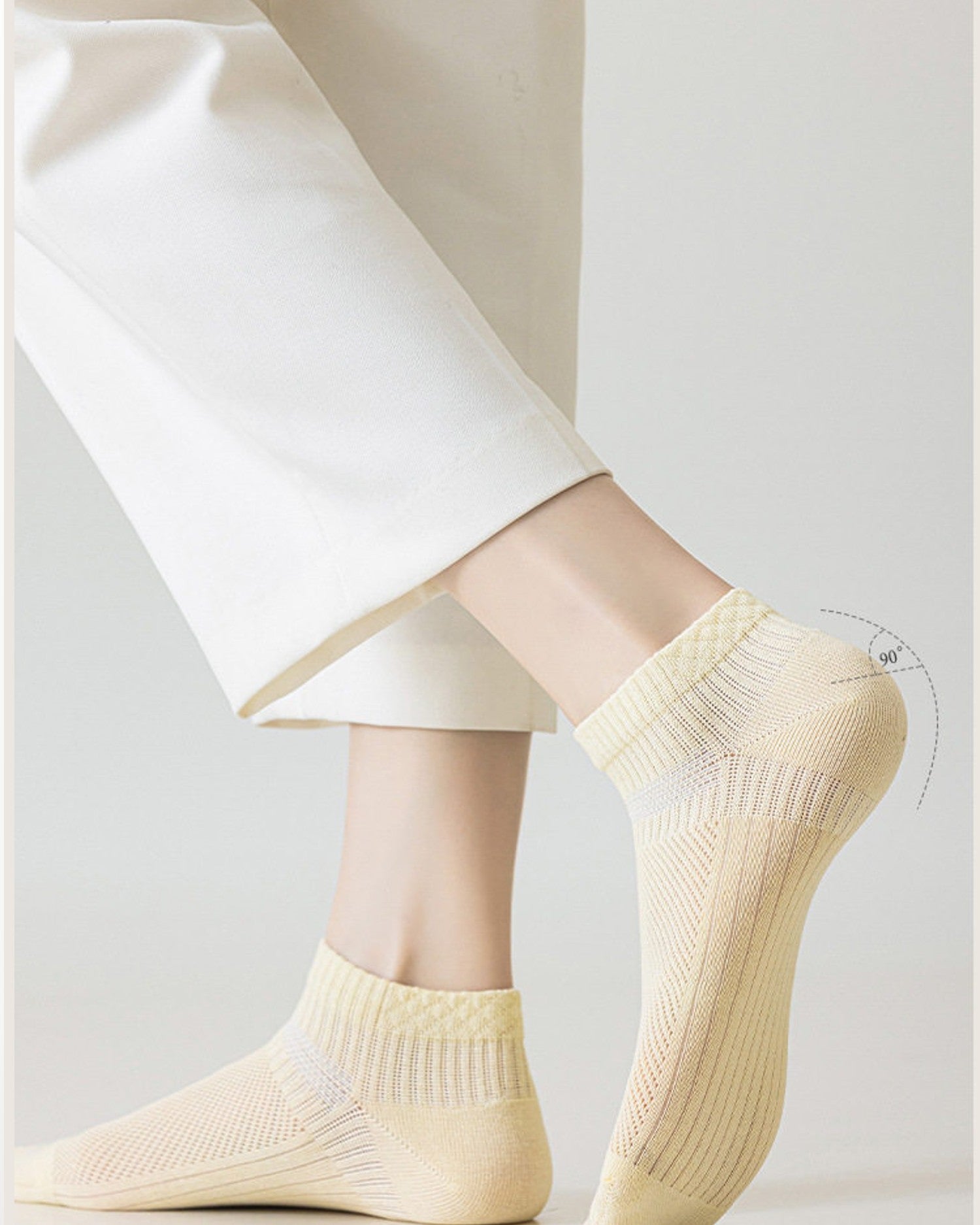 Womens Ankle Socks Main Collection Long Cotton Cooling Breathable Comfortable Fashion Styling - SWEET NANA Main image