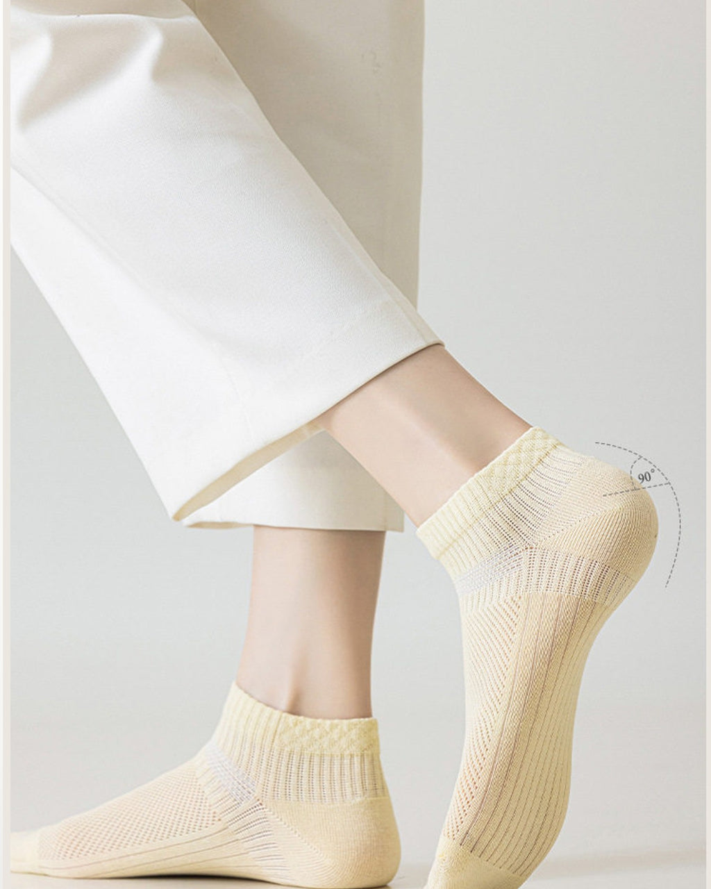 Womens Ankle Socks Main Collection Long Cotton Cooling Breathable Comfortable Fashion Styling - SWEET NANA
