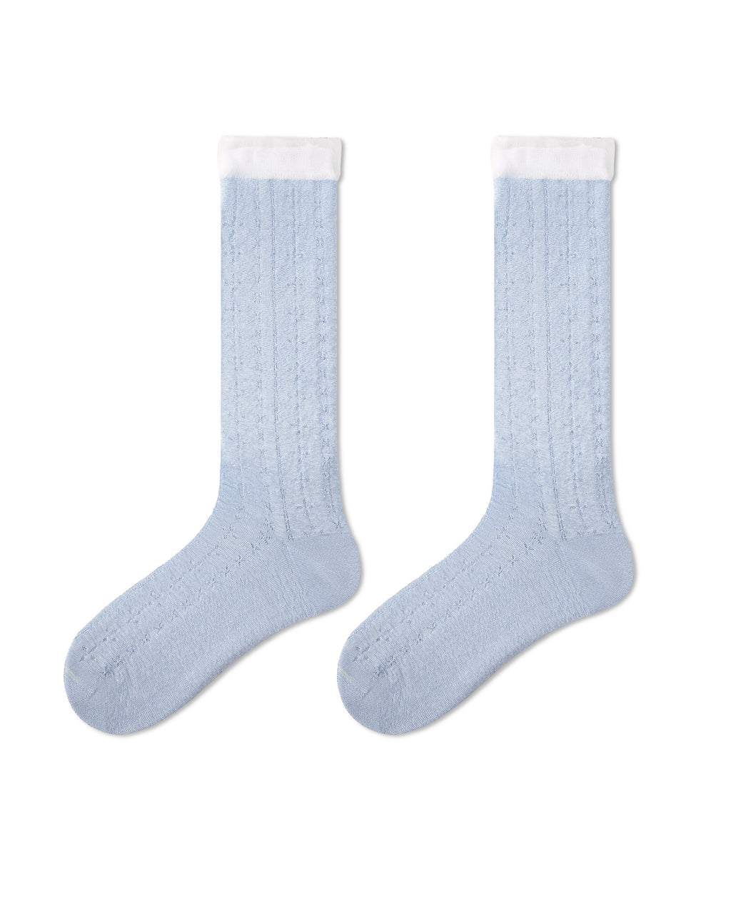 Womens Crew Socks Pastel Pink Blue Ruffle Ribbed Slouchy Everyday