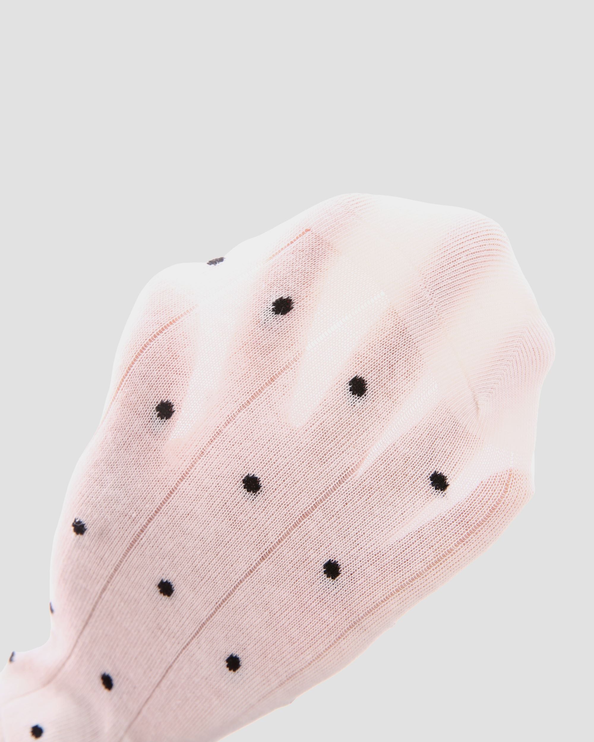Womens Crew Socks Polka Dot Slouchy Color Contrast Everyday Combed Cotton