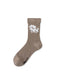 Womens Crew Socks Puppy Team Stripe Poodle Pattern Cute Sheer Socks - SWEET NANA