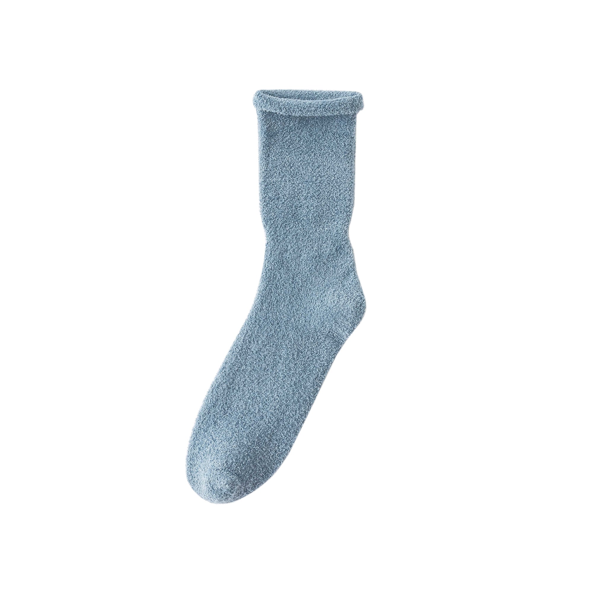 レディース クルー ソックス 無地 カラー ソフト コージー ウォーム カジュアル ソックス