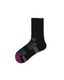 Womens Crew Thin Sports Compression Socks Cushioned Sole Black - SWEET NANA
